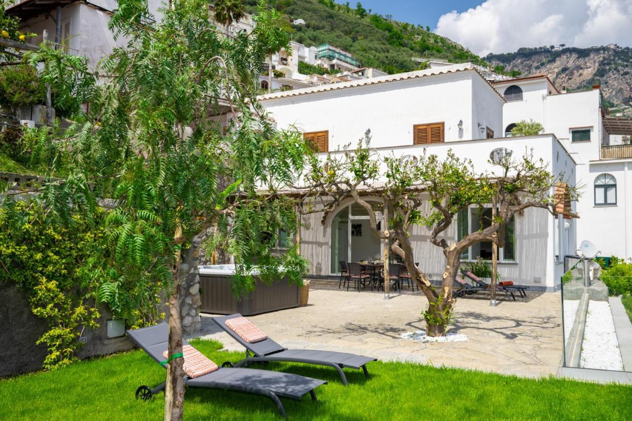 Villa Mimina - Exclusive Villa With Garden, Jacuzzi And Sea View Praiano Exterior foto
