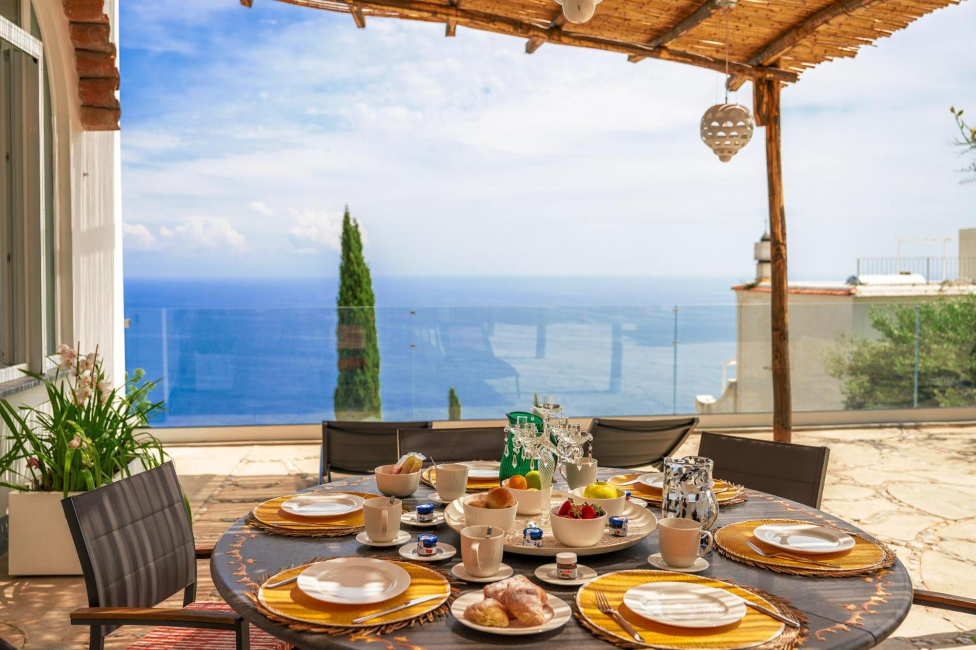 Villa Mimina - Exclusive Villa With Garden, Jacuzzi And Sea View Praiano Exterior foto